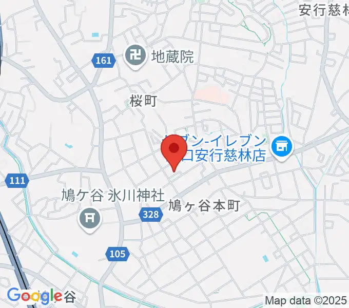 音楽教室GUPPA！の地図