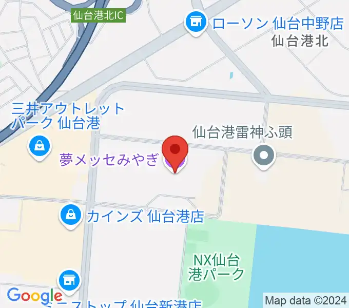 夢メッセみやぎの地図