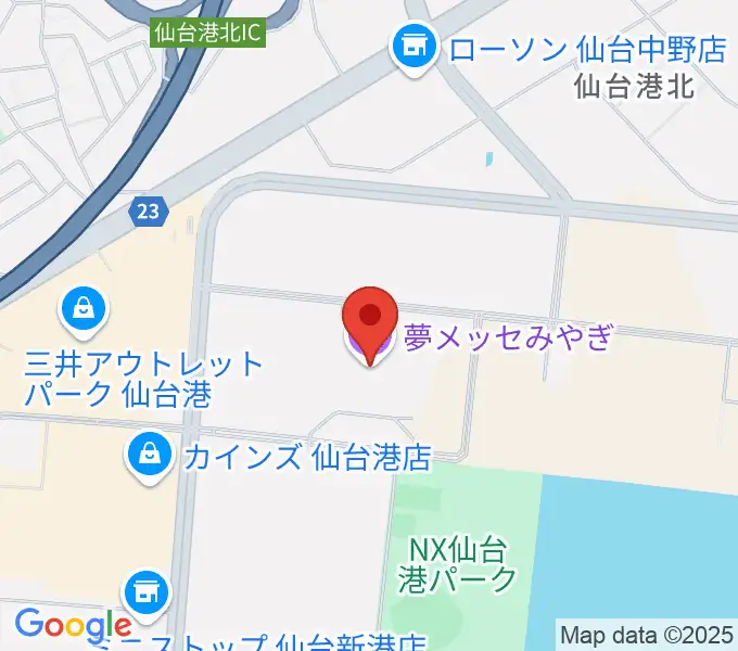 夢メッセみやぎの地図