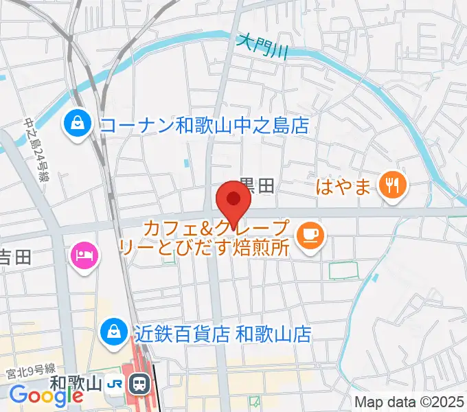 chanabaサクソフォーン教室の地図