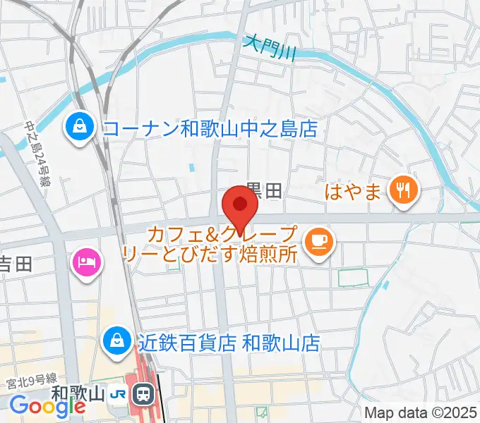 chanabaサクソフォーン教室の地図