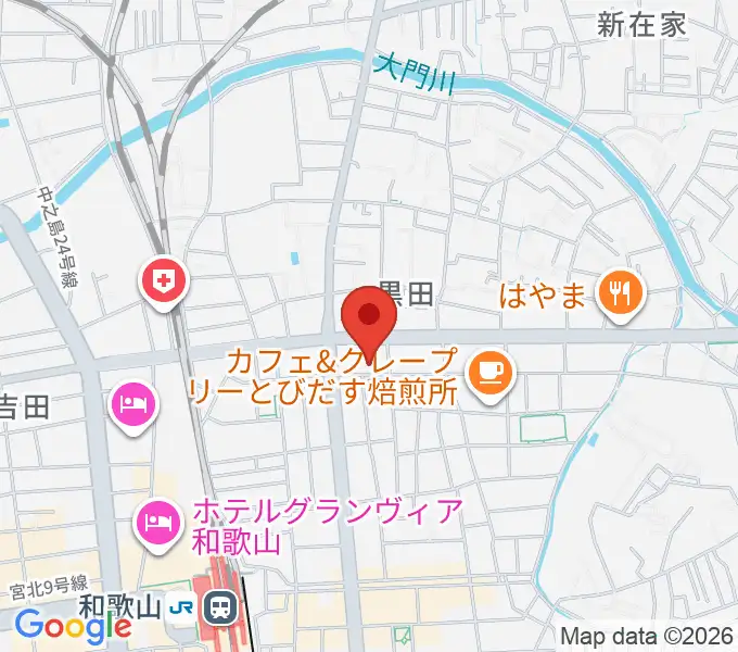 chanabaサクソフォーン教室の地図