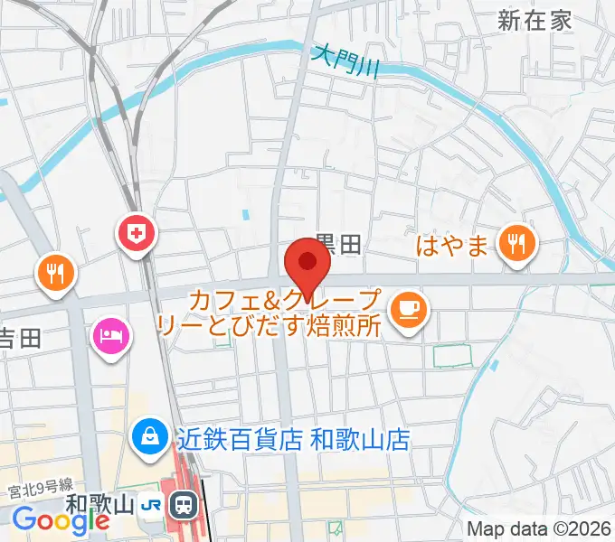 chanabaサクソフォーン教室の地図