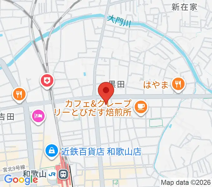 chanabaサクソフォーン教室の地図