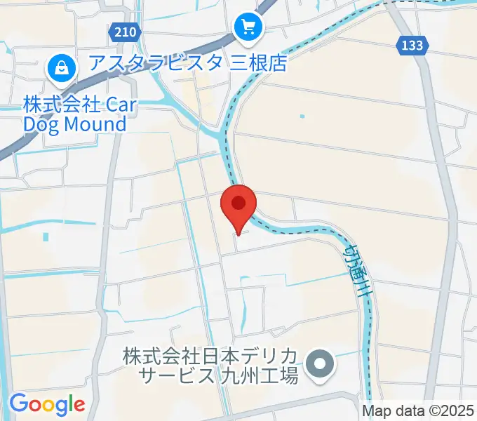 寺田ギター教室の地図