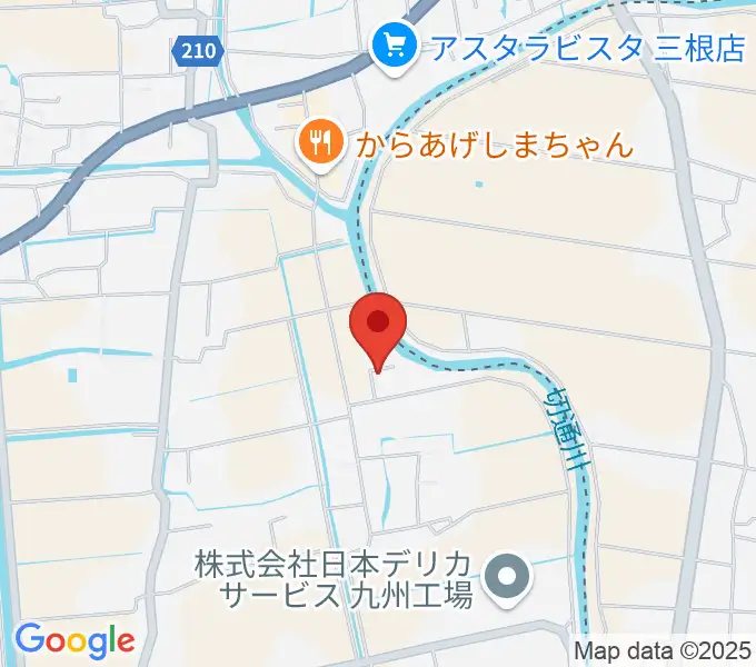 寺田ギター教室の地図