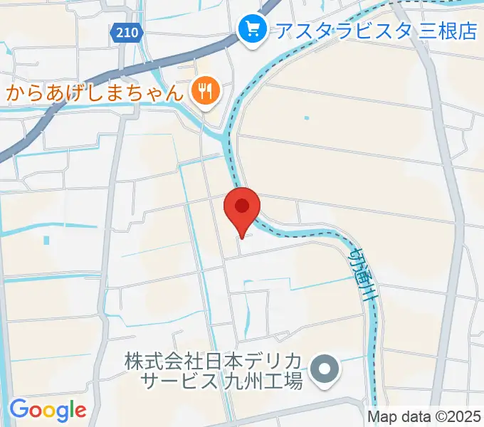 寺田ギター教室の地図