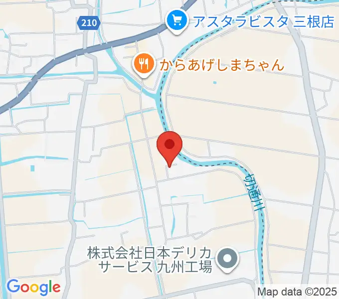 寺田ギター教室の地図