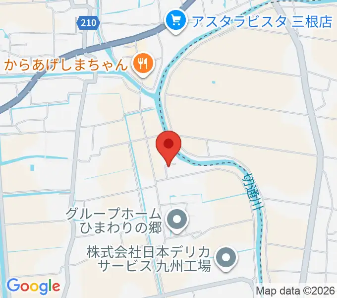 寺田ギター教室の地図