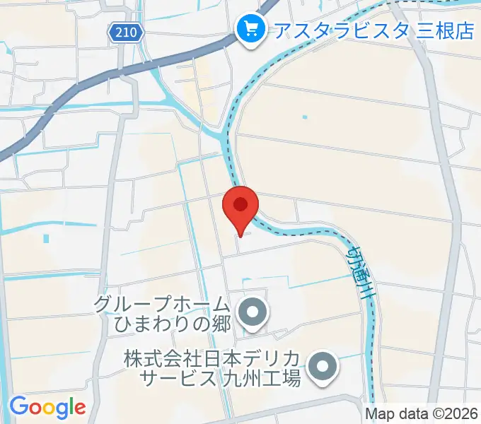 寺田ギター教室の地図