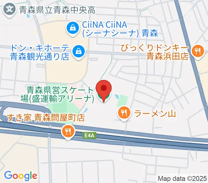 盛運輸アリーナの地図