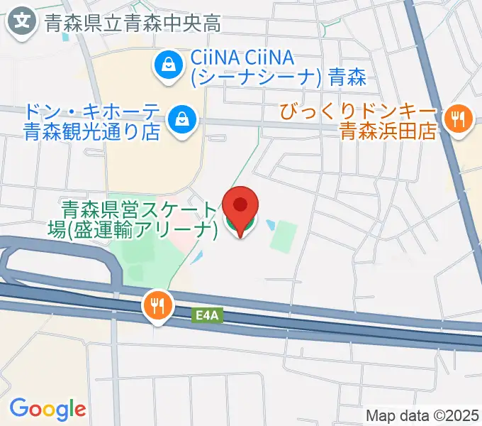 盛運輸アリーナの地図