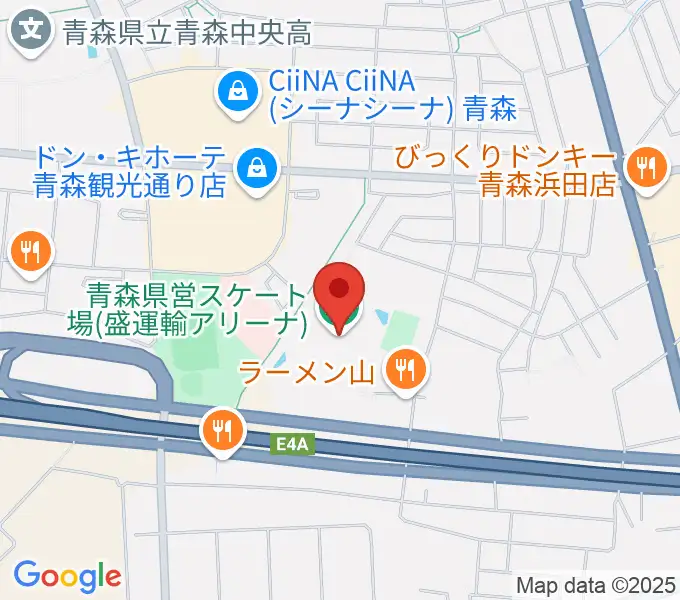 盛運輸アリーナの地図