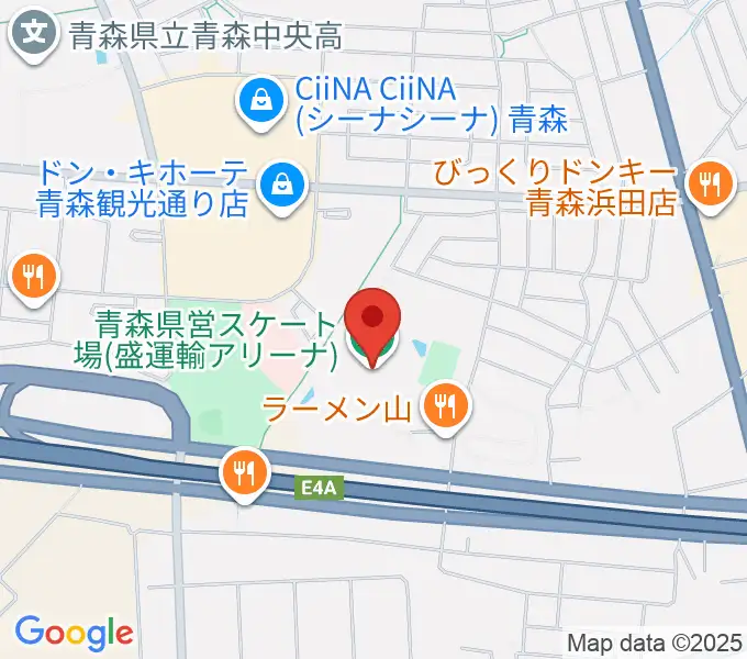 盛運輸アリーナの地図