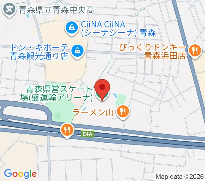 盛運輸アリーナの地図