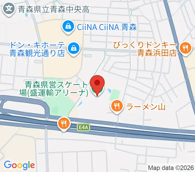 盛運輸アリーナの地図