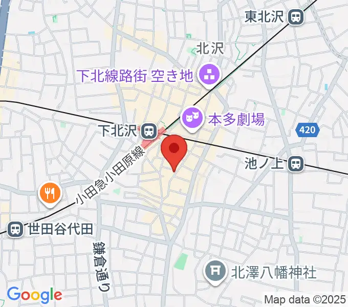 下北沢WAVERの地図