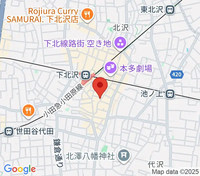 下北沢WAVERの地図