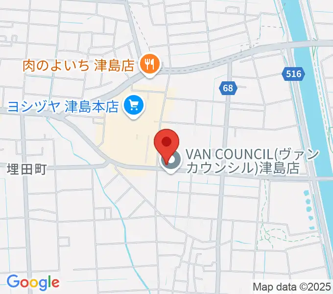 津島グランツの地図
