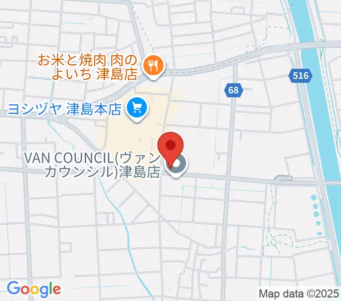 津島グランツの地図