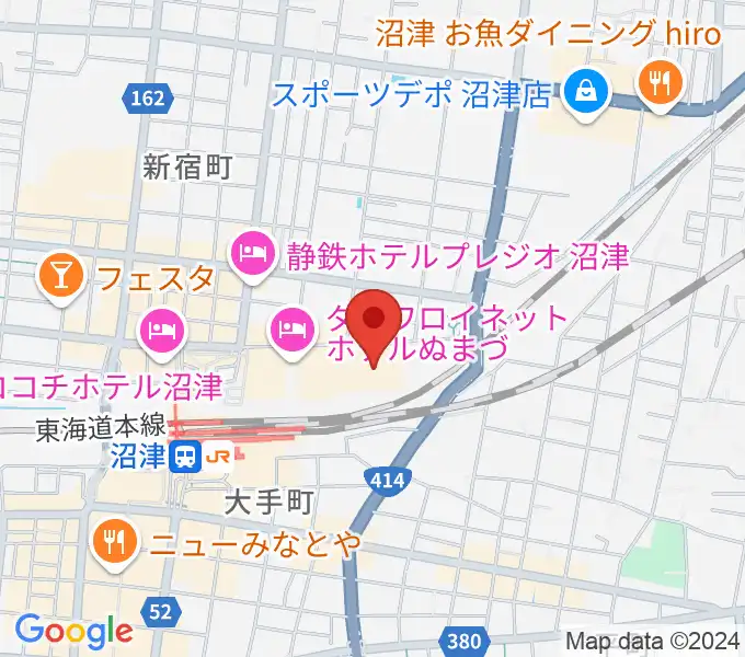 プラサヴェルデ・キラメッセぬまづの地図