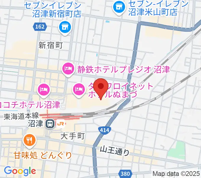 プラサヴェルデ・キラメッセぬまづの地図