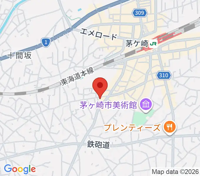 茅ヶ崎MARRYの地図