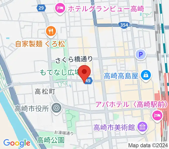 スタジオフリーズの地図