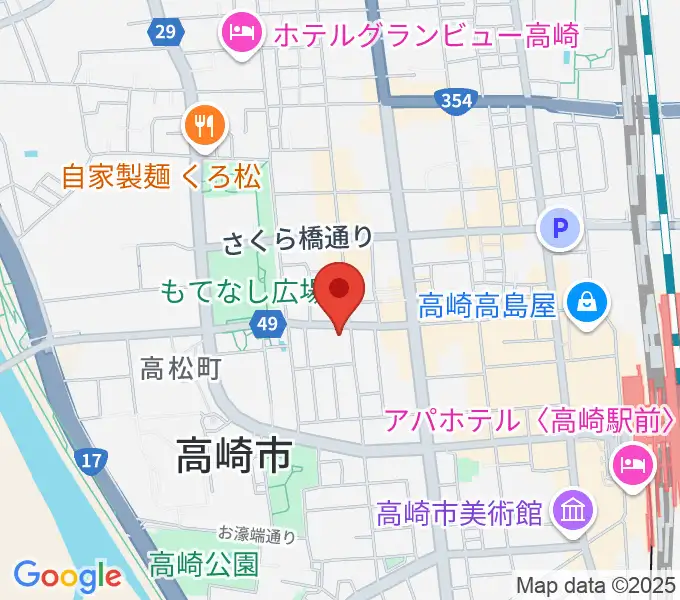 スタジオフリーズの地図