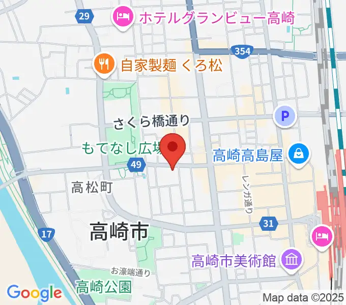 スタジオフリーズの地図