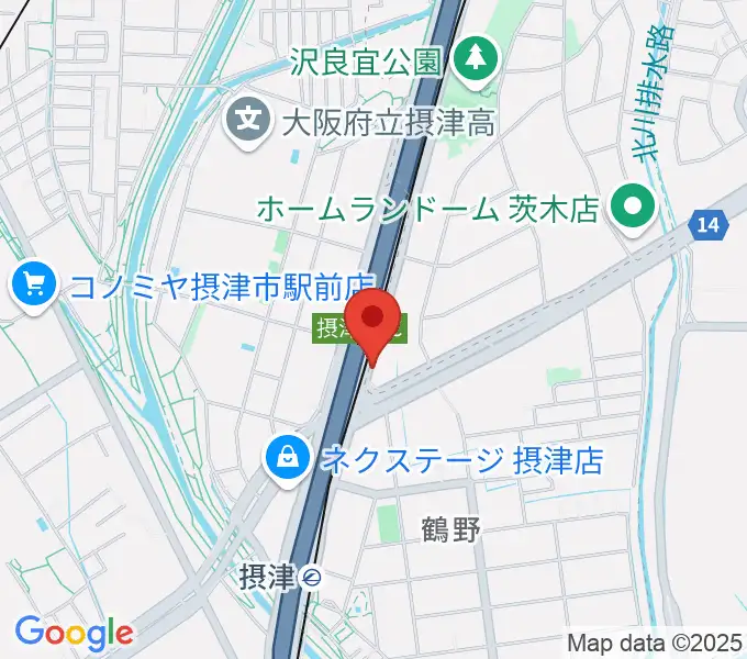 茨木ジャックライオンの地図