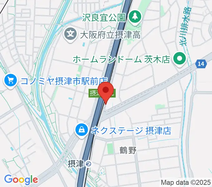 茨木ジャックライオンの地図