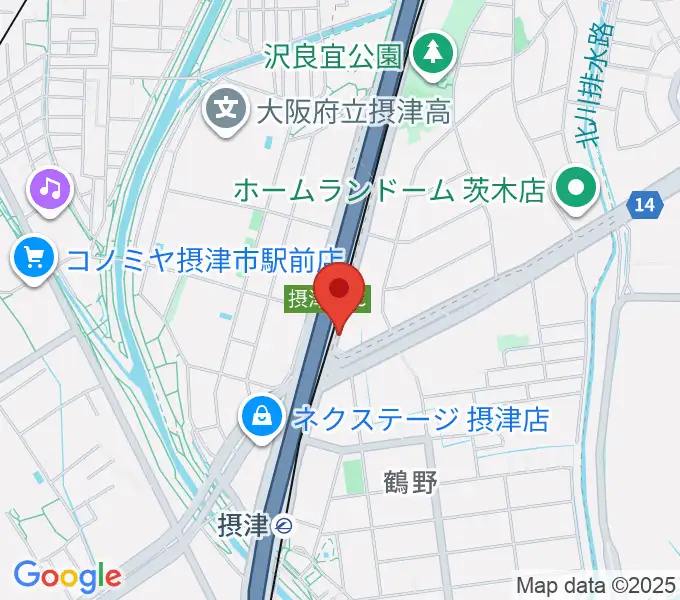 茨木ジャックライオンの地図
