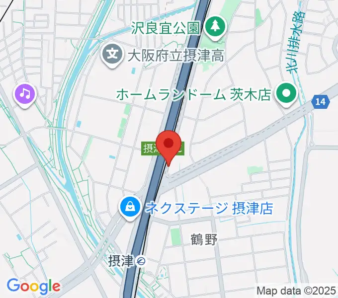 茨木ジャックライオンの地図