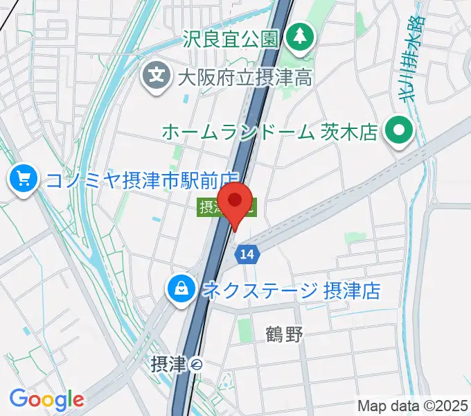 茨木ジャックライオンの地図