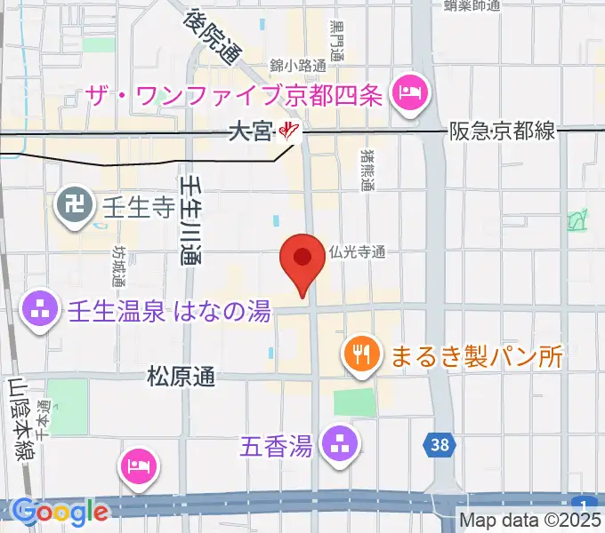 京都BlueEyesの地図