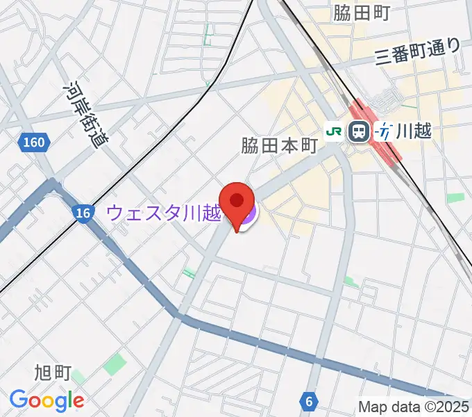 ウェスタ川越の地図