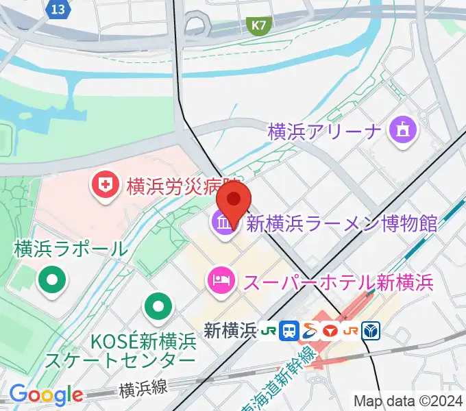 新横浜チャーリーズバーの地図