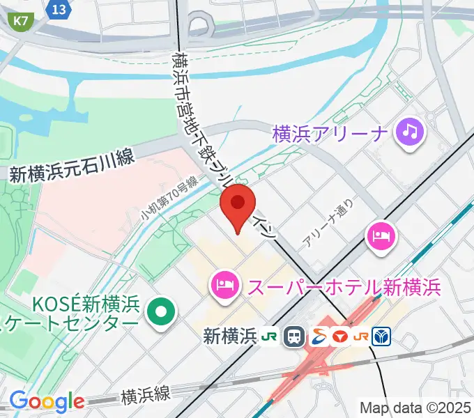 新横浜チャーリーズバーの地図
