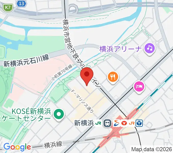 新横浜チャーリーズバーの地図