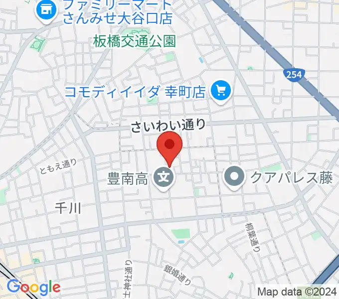 どるちぇ音楽教室の地図