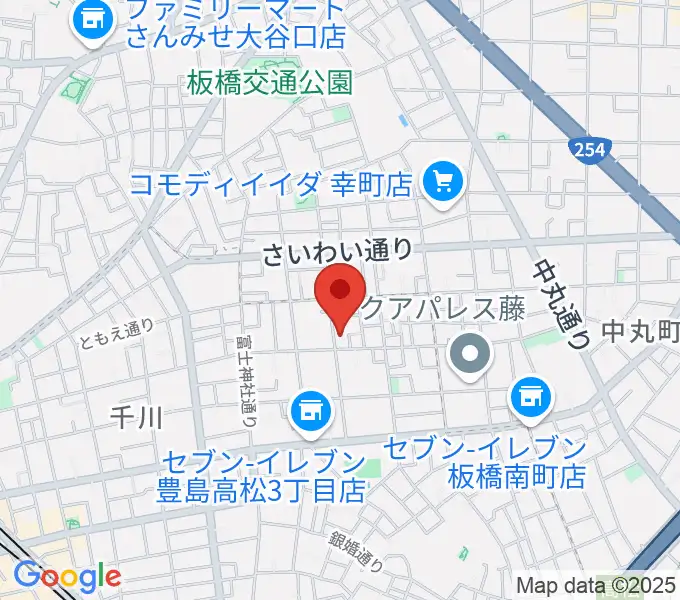 どるちぇ音楽教室の地図