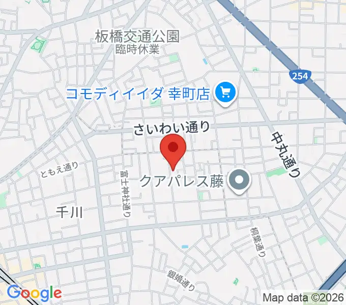 どるちぇ音楽教室の地図