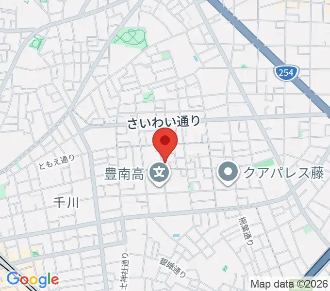どるちぇ音楽教室の地図