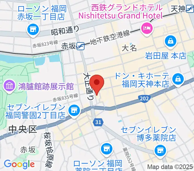 福岡リブラボの地図