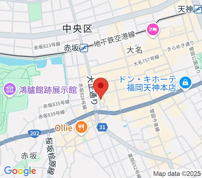 福岡リブラボの地図