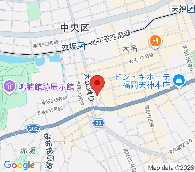 福岡リブラボの地図