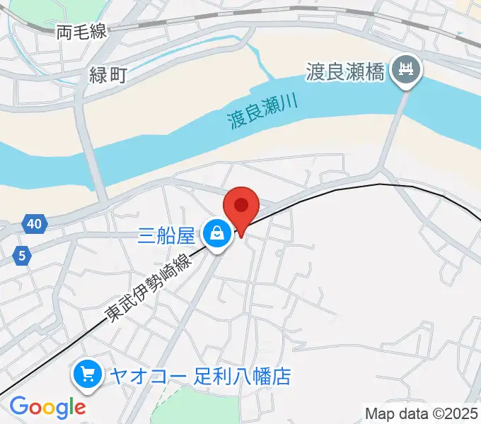 足利ライブハウス大使館の地図