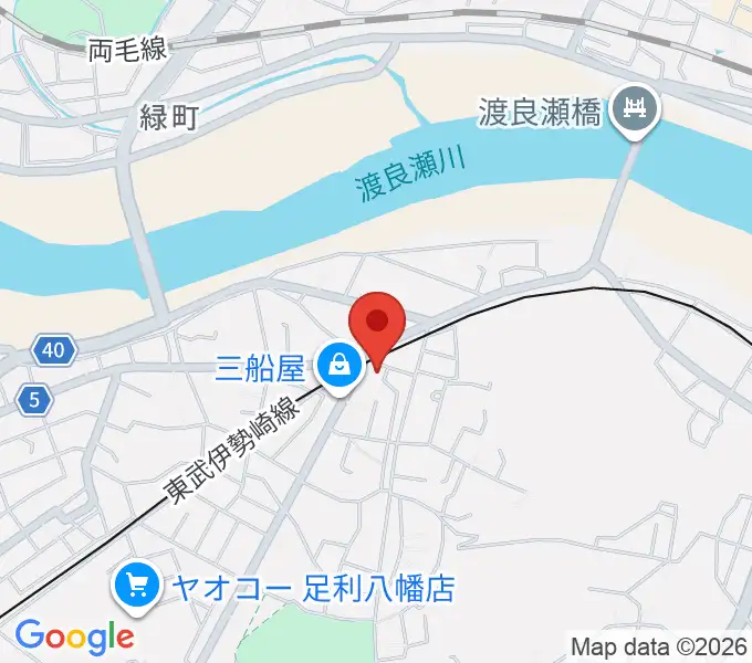 足利ライブハウス大使館の地図