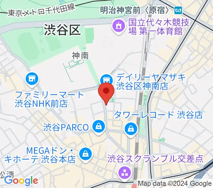 nagomix渋谷の地図